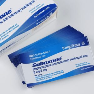 Close-up image of authentic Suboxone 8mg/2mg tablets in blister packaging, ready for online purchase without prescription